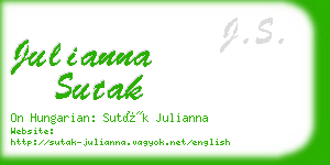 julianna sutak business card